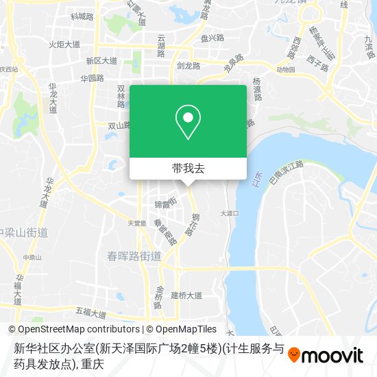 新华社区办公室(新天泽国际广场2幢5楼)(计生服务与药具发放点)地图