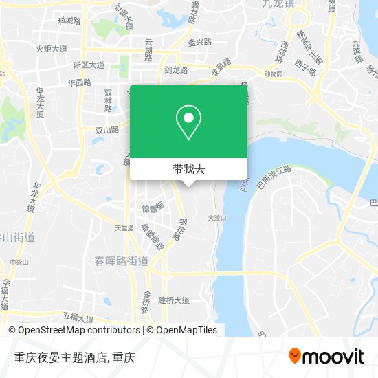 重庆夜晏主题酒店地图