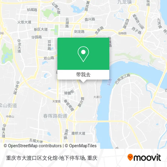 重庆市大渡口区文化馆-地下停车场地图