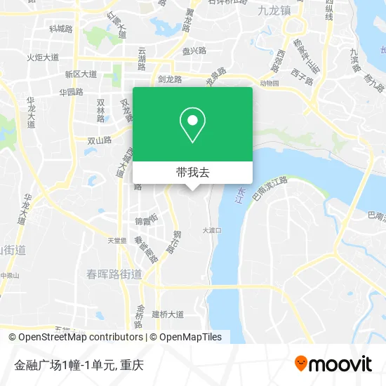 金融广场1幢-1单元地图
