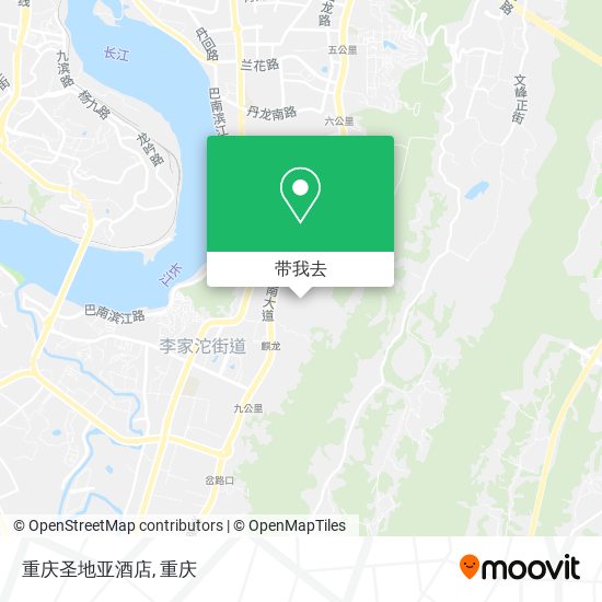 重庆圣地亚酒店地图