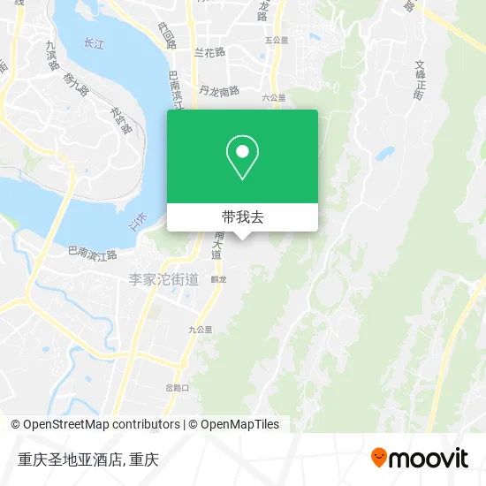 重庆圣地亚酒店地图