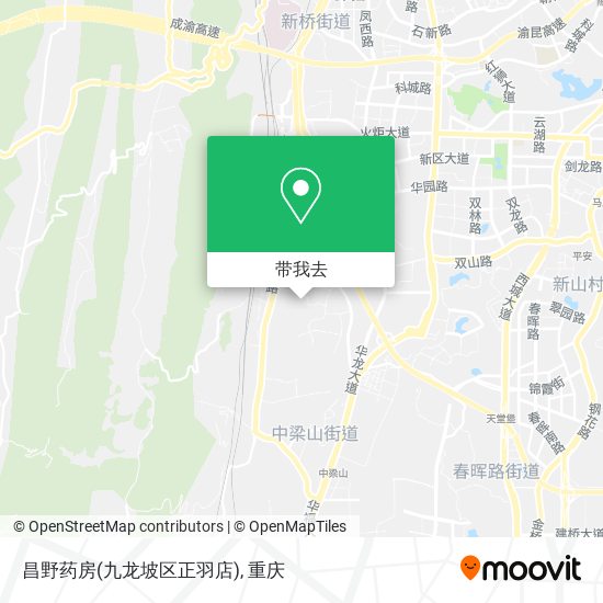 昌野药房(九龙坡区正羽店)地图