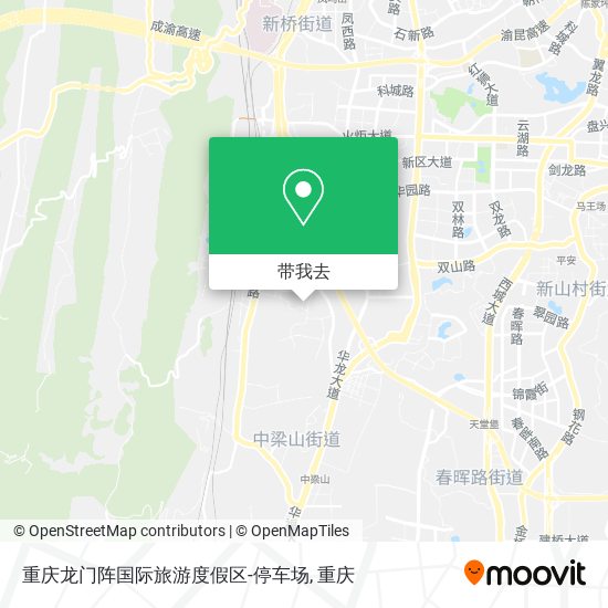 重庆龙门阵国际旅游度假区-停车场地图