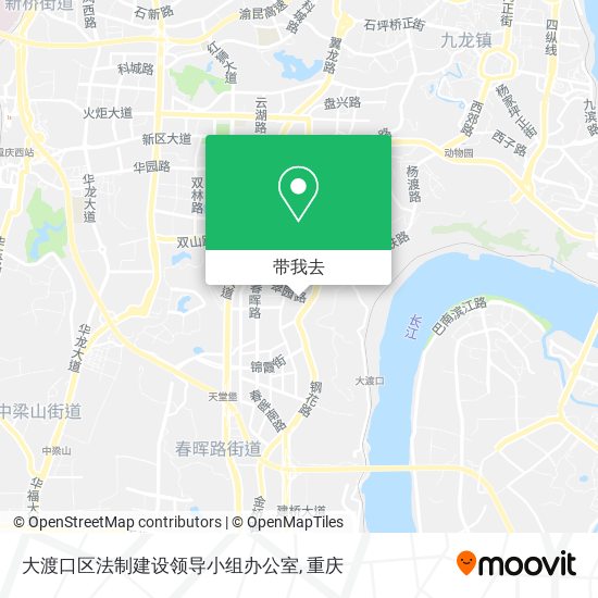 大渡口区法制建设领导小组办公室地图
