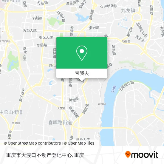 重庆市大渡口不动产登记中心地图