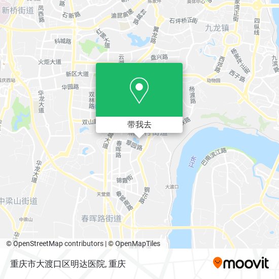 重庆市大渡口区明达医院地图