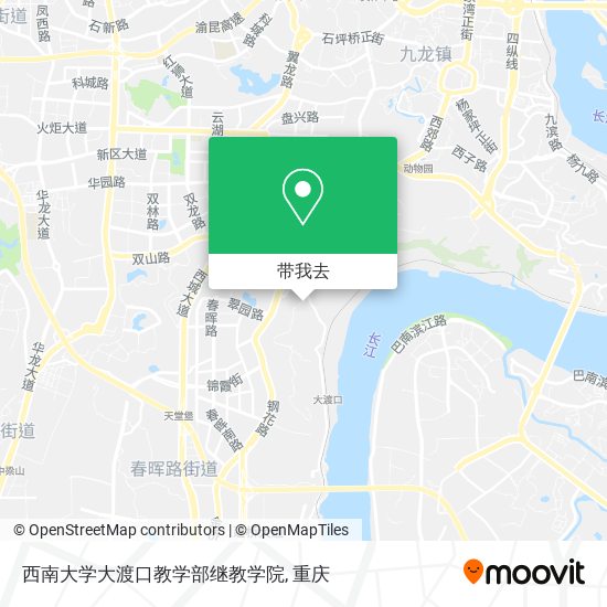西南大学大渡口教学部继教学院地图