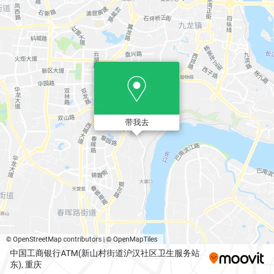 中国工商银行ATM(新山村街道沪汉社区卫生服务站东)地图