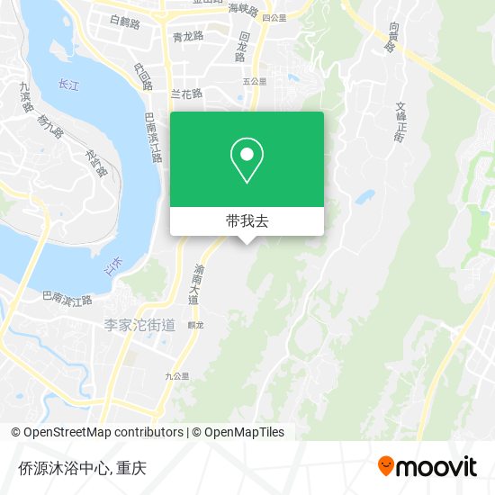 侨源沐浴中心地图