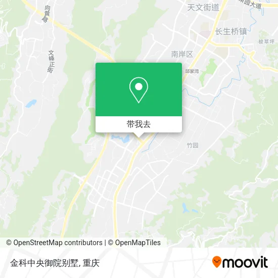 金科中央御院别墅地图
