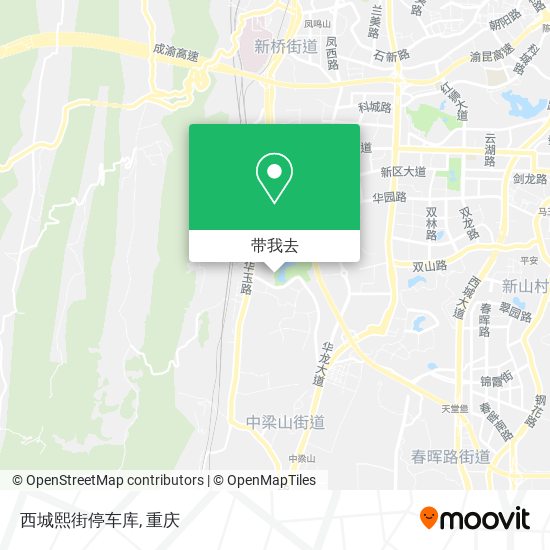 西城熙街停车库地图