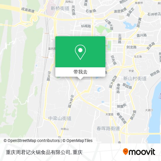 重庆周君记火锅食品有限公司地图