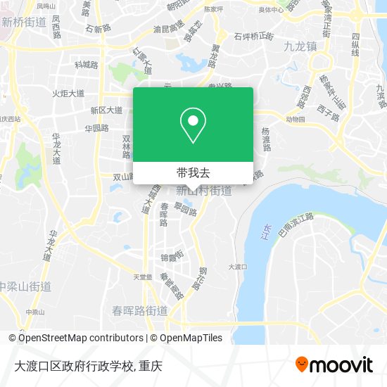 大渡口区政府行政学校地图