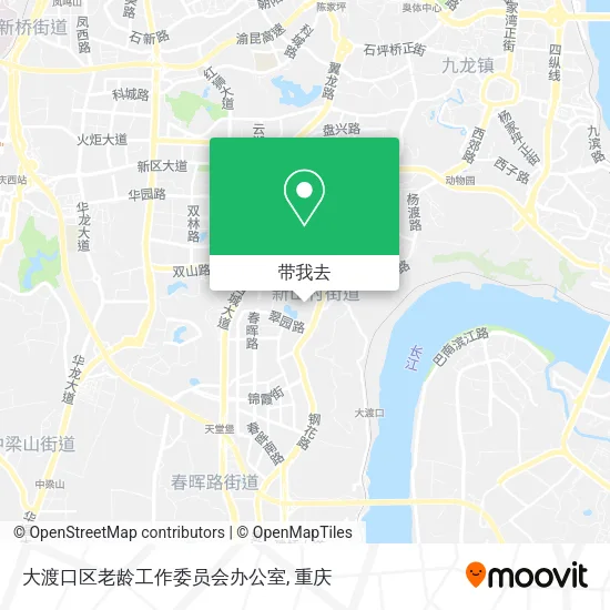 大渡口区老龄工作委员会办公室地图