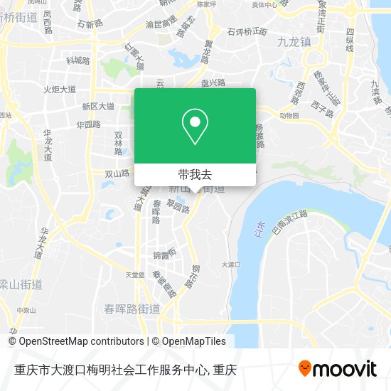 重庆市大渡口梅明社会工作服务中心地图