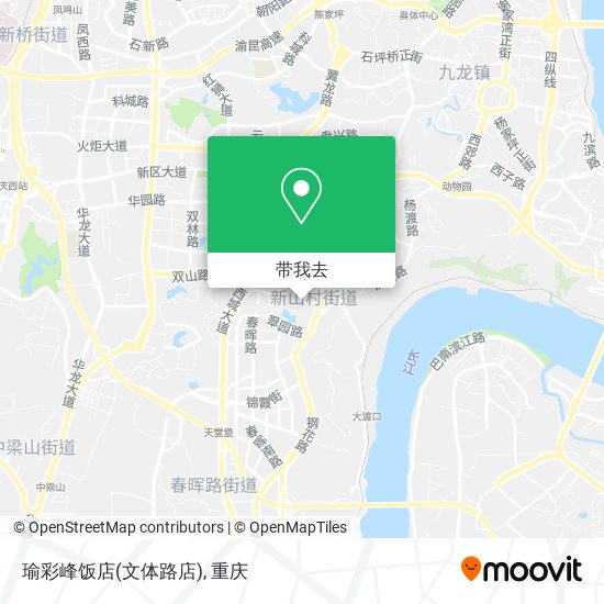 瑜彩峰饭店(文体路店)地图