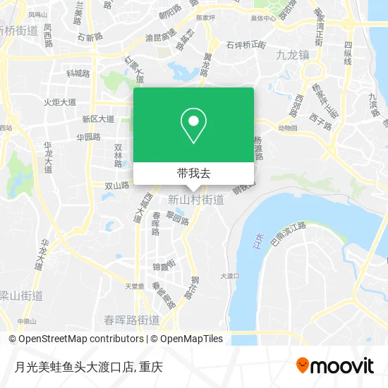 月光美蛙鱼头大渡口店地图