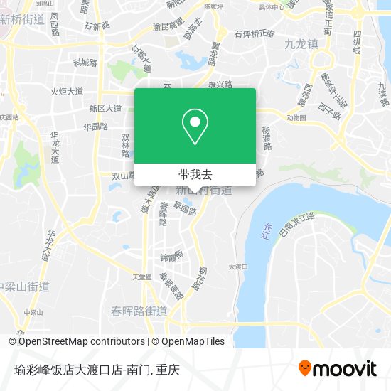 瑜彩峰饭店大渡口店-南门地图