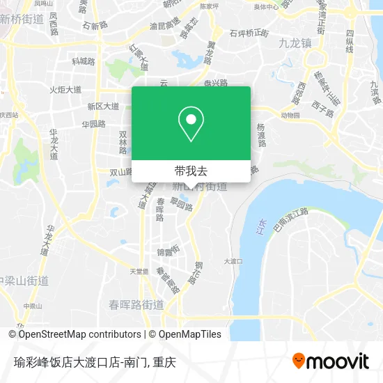 瑜彩峰饭店大渡口店-南门地图