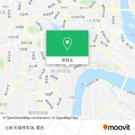 云岭天城停车场地图