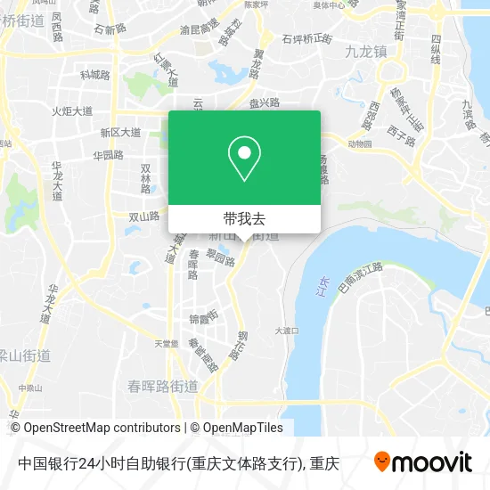 中国银行24小时自助银行(重庆文体路支行)地图
