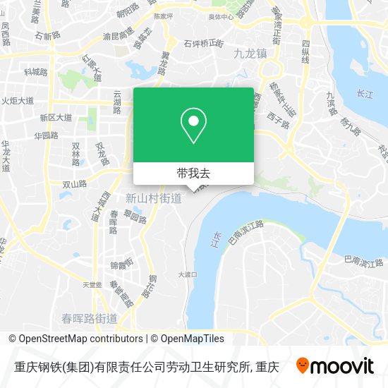 重庆钢铁(集团)有限责任公司劳动卫生研究所地图