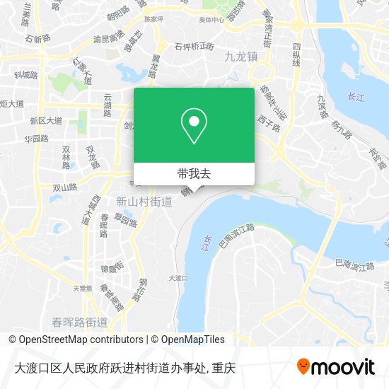 大渡口区人民政府跃进村街道办事处地图