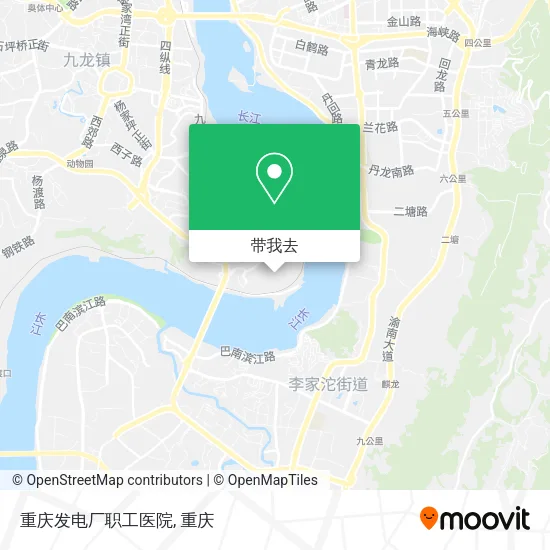 重庆发电厂职工医院地图