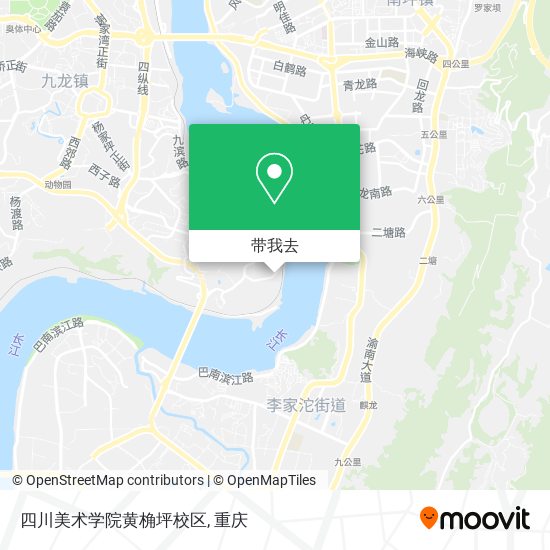 四川美术学院黄桷坪校区地图