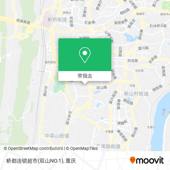 桥都连锁超市(双山NO.1)地图