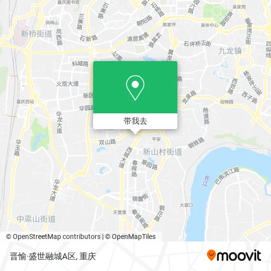 晋愉·盛世融城A区地图