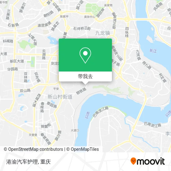 港渝汽车护理地图