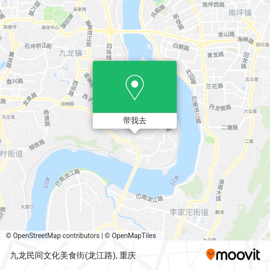 九龙民间文化美食街(龙江路)地图