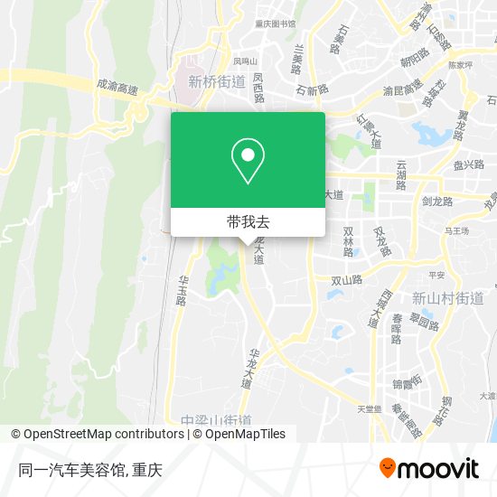 同一汽车美容馆地图