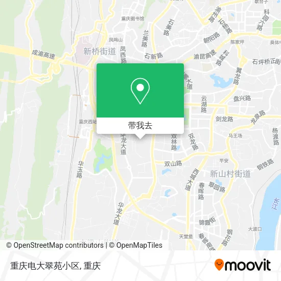 重庆电大翠苑小区地图
