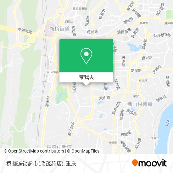 桥都连锁超市(欣茂苑店)地图