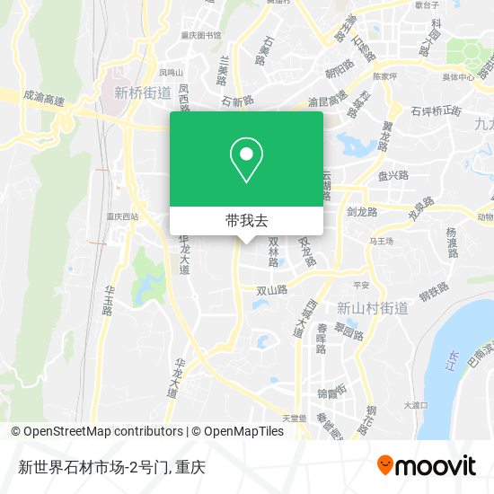 新世界石材市场-2号门地图