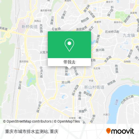 重庆市城市排水监测站地图