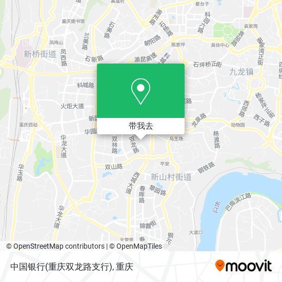 中国银行(重庆双龙路支行)地图