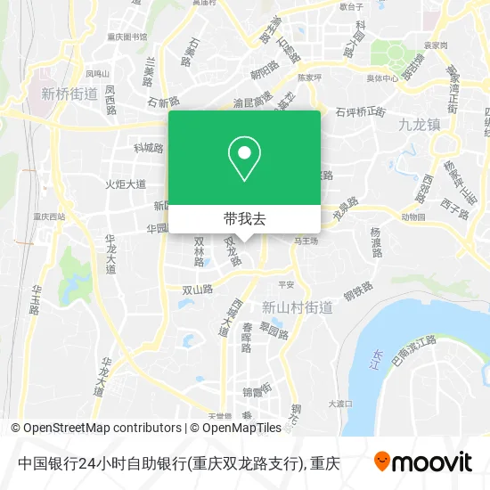 中国银行24小时自助银行(重庆双龙路支行)地图