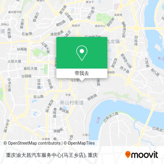 重庆渝大昌汽车服务中心(马王乡店)地图