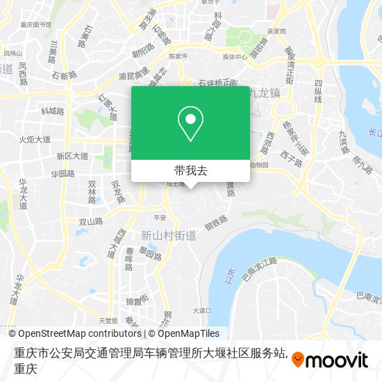 重庆市公安局交通管理局车辆管理所大堰社区服务站地图