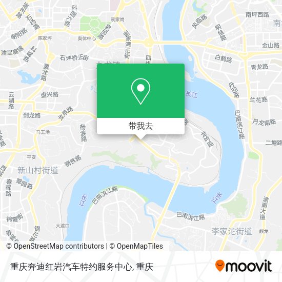 重庆奔迪红岩汽车特约服务中心地图