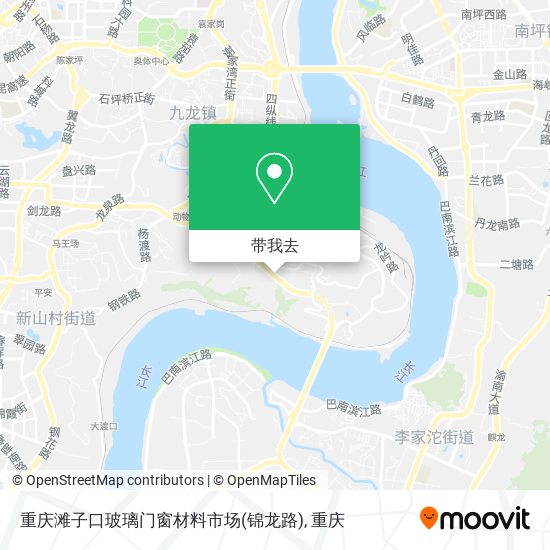 重庆滩子口玻璃门窗材料市场(锦龙路)地图