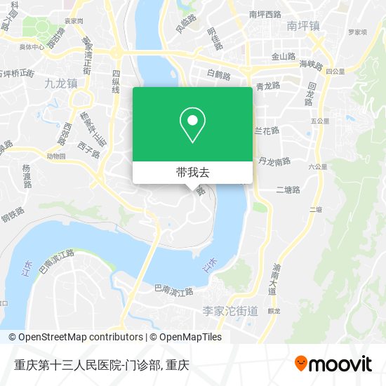 重庆第十三人民医院-门诊部地图