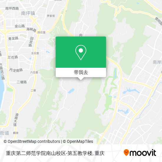 重庆第二师范学院南山校区-第五教学楼地图