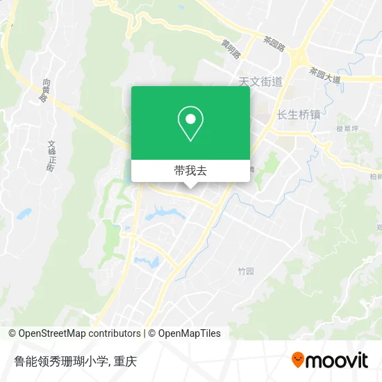 鲁能领秀珊瑚小学地图