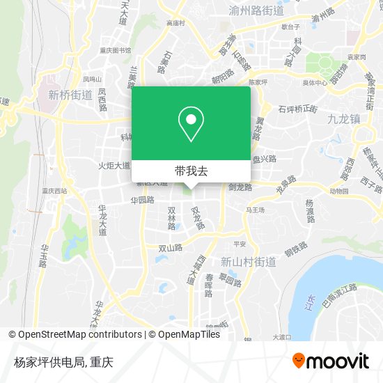 杨家坪供电局地图