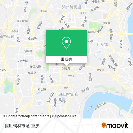 恒胜钢材市场地图